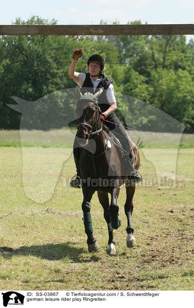 Reiterspiel: Ringreiten / german leisure rider play Ringreiten / SS-03867