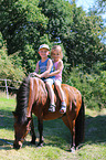 children and Shetland Pony