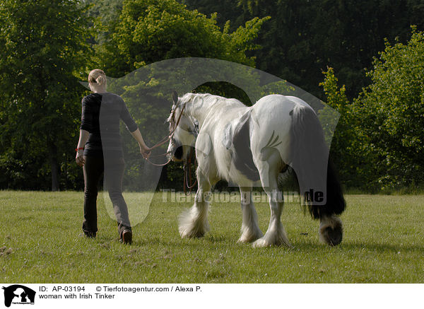 Frau mit Tinker / woman with Irish Tinker / AP-03194