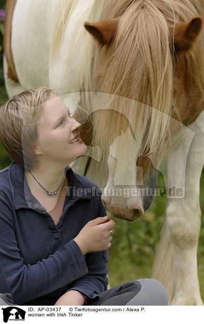 Frau mit Tinker / woman with Irish Tinker / AP-03437