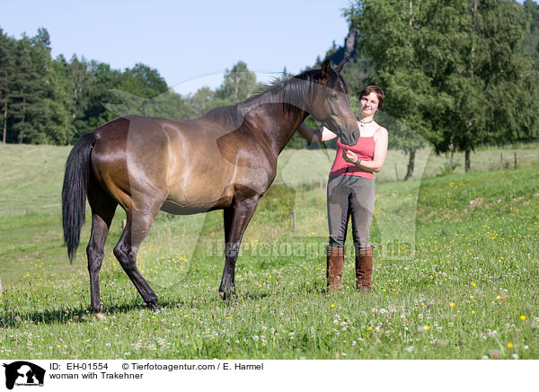 Frau mit Trakehner / woman with Trakehner / EH-01554