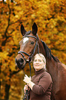 woman with Trakehner