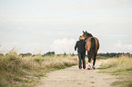 woman with Trakehner