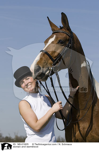 Frau und Warmblut / woman and warmblood / NS-01805