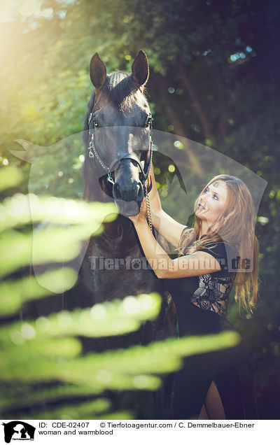 Frau und Warmblut / woman and warmblood / CDE-02407