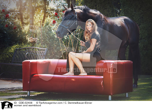 Frau und Warmblut / woman and warmblood / CDE-02408