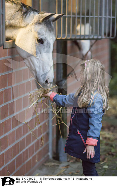 Mdchen mit Warmblut / girl with Warmblood / SK-01625