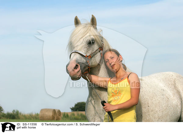 Mdchen mit Pferd / girl with horse / SS-11556