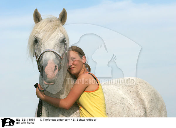 Mdchen mit Pferd / girl with horse / SS-11557