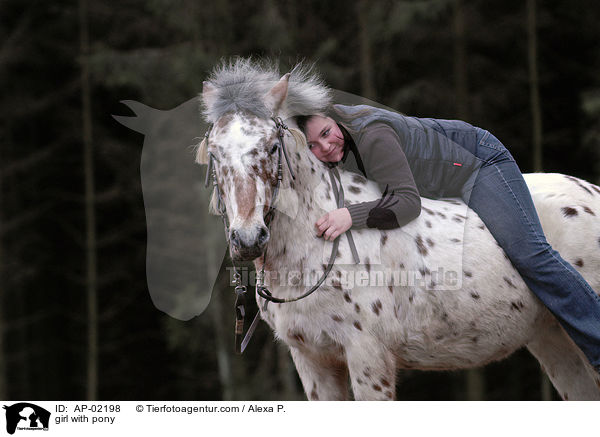 Mdchen mit Pony / girl with pony / AP-02198