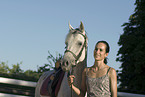 young woman with horse