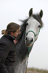 woman with arabian horse