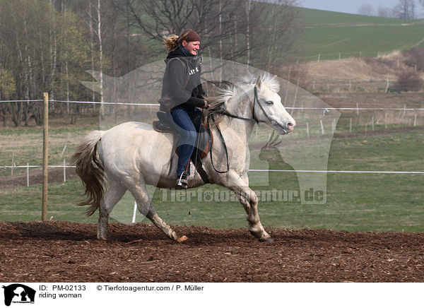 Reiterin / riding woman / PM-02133