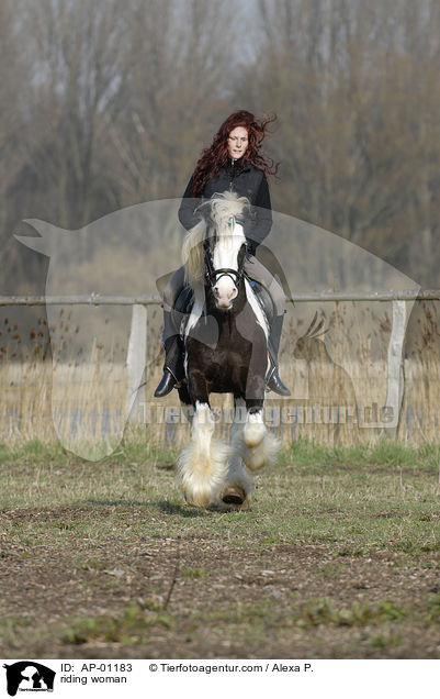 Freizeitreiten / riding woman / AP-01183