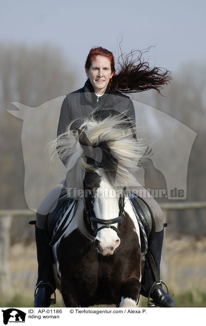 Freizeitreiten / riding woman / AP-01186