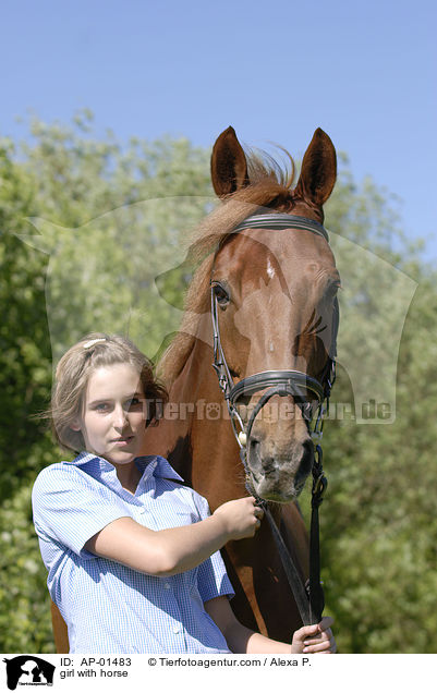 Mdchen mit Pferd / girl with horse / AP-01483