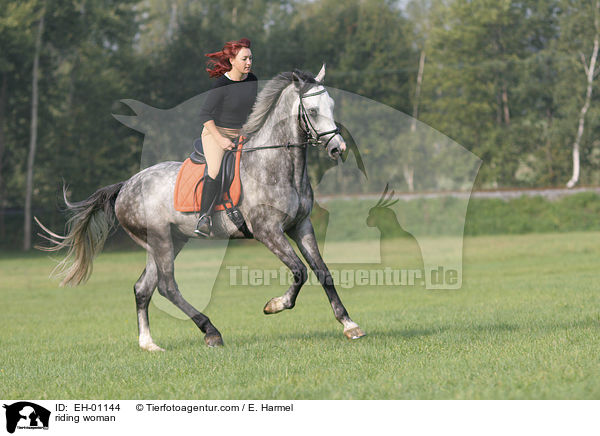 Freizeitreiten / riding woman / EH-01144