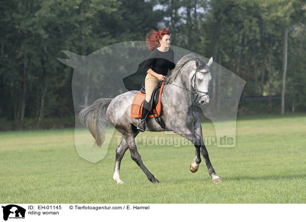 Freizeitreiten / riding woman / EH-01145