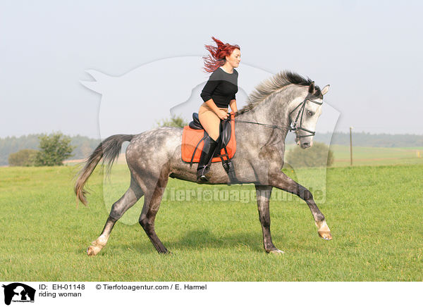 Freizeitreiten / riding woman / EH-01148