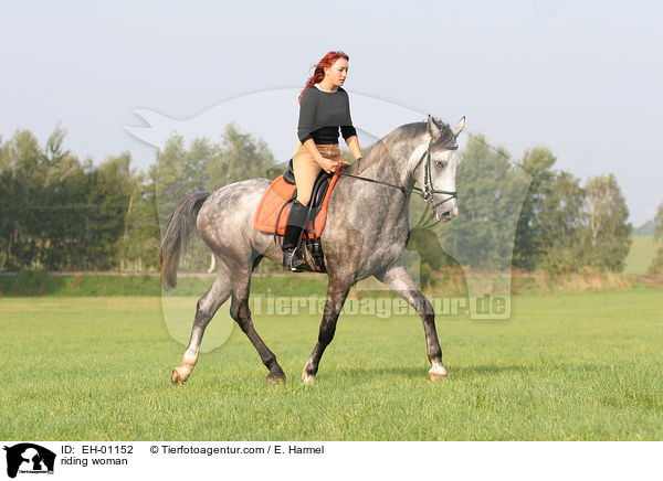 Freizeitreiten / riding woman / EH-01152