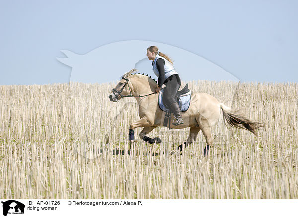 riding woman / AP-01726