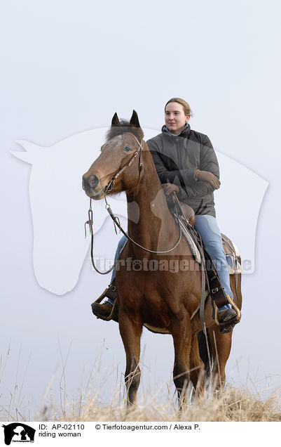 riding woman / AP-02110