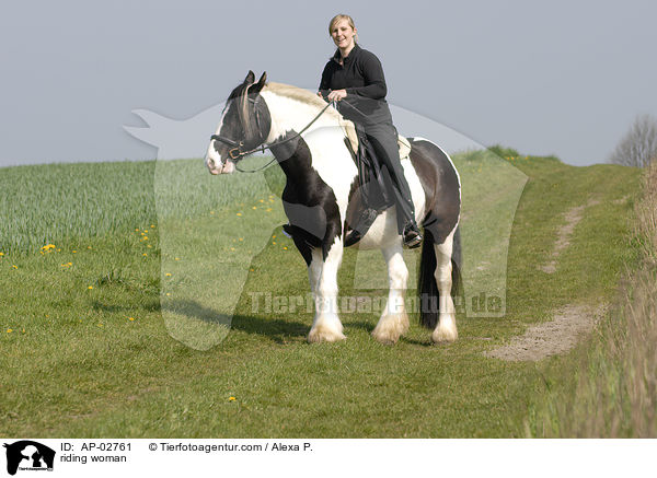 Freizeitreiten / riding woman / AP-02761