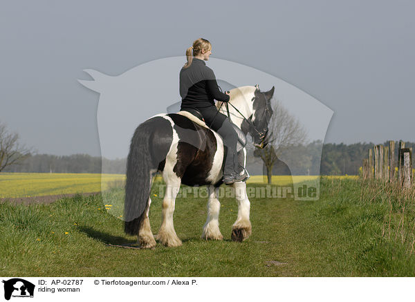 Freizeitreiten / riding woman / AP-02787