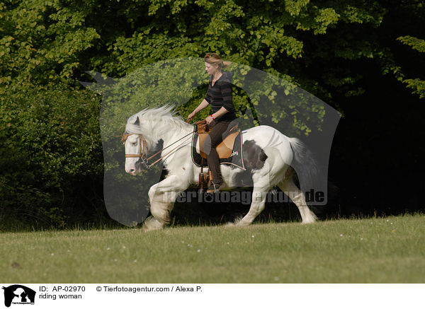 Freizeitreiten / riding woman / AP-02970