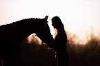 woman with German Riding Pony